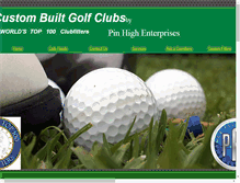 Tablet Screenshot of customclubsbypinhigh.com